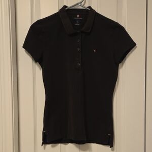 Tommy Hilfiger Black Button Down Polo Shirt